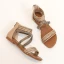 Bohême Beige Plage Plate Sandales Femme 2021 Bride Cheville Peep Toes / Bout Ouvert Sandales