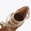 Romain Été Beige Désinvolte Plage Plate Sandales Femme 2021 Bride Cheville Peep Toes / Bout Ouvert Sandales