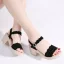 Chic / Beautiful Green Summer Street Wear Suede Womens Sandals 2021 6 cm Thick Heels Open / Peep Toe Sandals