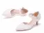 Élégant Blanche Perle En Dentelle Fleur Chaussure De Mariée 2021 Bride Cheville 5 cm Talons Aiguilles À Bout Pointu Mariage Talons Hauts