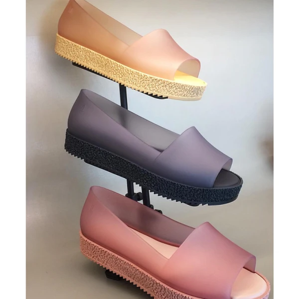 Confortable Noire Été Désinvolte Plage Plate Sandales Femme 2021 Peep Toes / Bout Ouvert Sandales