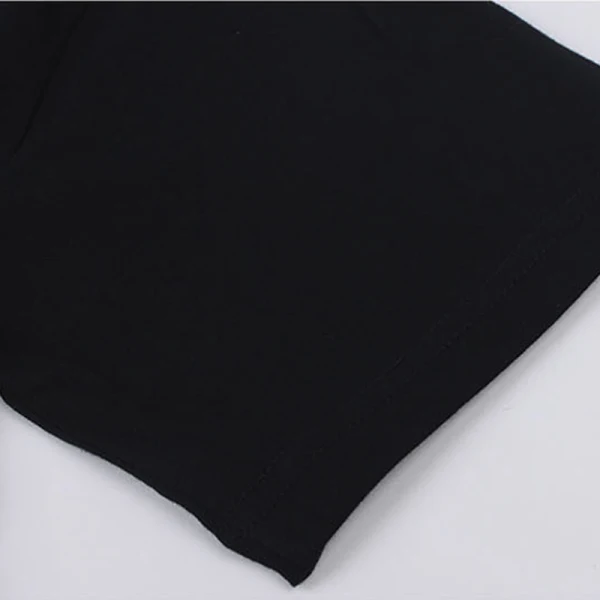 Casual Summer Black Loose Cartoon Printing Cotton T-Shirts 2021 Scoop Neck Short Sleeve Women's Tops T-shirt