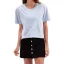 Casual Summer Solid Color Khaki Tops T-Shirts 2021 Cotton Scoop Neck Short Sleeve Women's Tops T-shirt