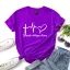 Casual Summer Loose Letter Graphic White T-Shirts 2021 Cotton Scoop Neck Short Sleeve Women's Tops T-shirt
