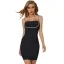 Fashion Black Resort Wear Tight  Cocktail Party Party Dresses 2021 Sleeveless Rhinestone Spaghetti Straps Backless Women Dresses