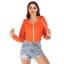 Comfortable Navy Blue Street Wear Zipper Sweatshirts 2021 Long Sleeve Hoodies Women's Tops Hooded