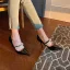Charmant Blanche Perle Chaussure De Mariée 2021 Cuir 9 cm Talons Aiguilles À Bout Pointu Mariage Escarpins Talons Hauts