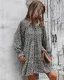 Summer Beach Street Wear Resort Wear Candy Pink Floral Women Dresses 2021 V-Neck Long Sleeve