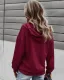 Désinvolte Tomber Hiver Gris Encapuchonné Sweats 2021 Boutons Manches Longues Femme Hauts