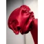 Vintage / Retro Burgundy Satin Prom Dresses 2021 A-Line / Princess Rhinestone Square Neckline Cap Sleeves Backless Floor-Length / Long Formal Dresses