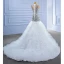 High-end White Glitter Wedding Dresses 2021 Trumpet / Mermaid Scoop Neck Beading Crystal Sequins Sleeveless Chapel Train Wedding