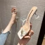 Sexy White Street Wear Rhinestone Womens Sandals 2021 6 cm Stiletto Heels Open / Peep Toe Sandals High Heels