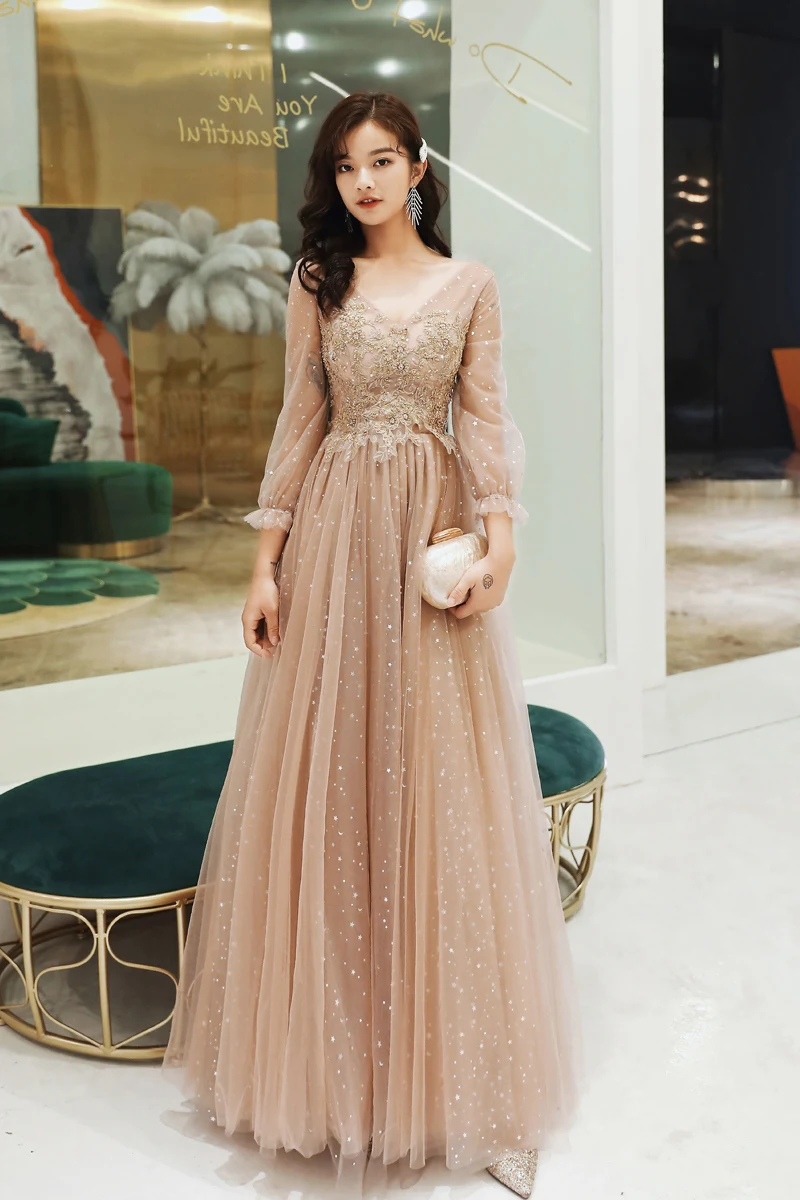 green emerald velvet dress Custom Made Cap Sleeves Champagne Lace Long Prom Dresses, Cap Sleeves  Champagne Lace Formal Dresses, Champagne Lace Evening Dresses, Champagne  Ball