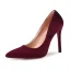 Schlicht Erschwinglich Königliches Blau Büro Wildleder Pumps 2020 10 cm Stilettos Spitzschuh Pumps