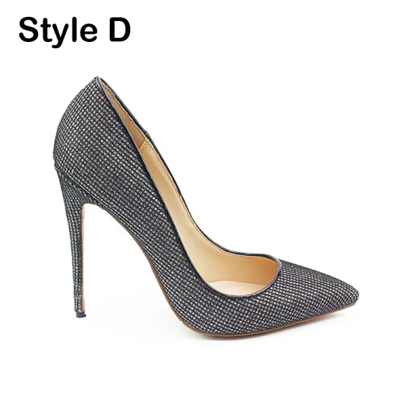 Glitzernden Burgunderrot Glanz Pailletten Abend Pumps 2020 12 cm Stilettos Spitzschuh Pumps