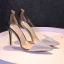 Charming Silver Evening Party Sequins Pumps 2020 10 cm Stiletto Heels Pointed Toe Pumps