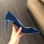 Modest / Simple Ink Blue Office OL Pumps 2020 Suede 6 cm Stiletto Heels Pointed Toe Pumps