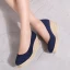 Modest / Simple Black Casual Braid Womens Shoes 2020 Suede 7 cm Wedges Round Toe