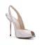 Uroczy Złote Cekiny Slingback Sandały Damskie 2020 11 cm Szpilki Peep Toe Sandały