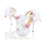 Chic / Beautiful White Summer Wedding Shoes 2018 Leather Butterfly Flower Rhinestone Ankle Strap 14 cm Stiletto Heels Open / Peep Toe Wedding High Heels