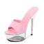 Sexy Black Rave Club Womens Sandals 2020 Patent Leather 15 cm Stiletto Heels Open / Peep Toe Sandals