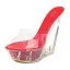 Transparent Yellow Rave Club Womens Sandals 2020 15 cm Wedges Open / Peep Toe Sandals