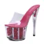 Charmant Bleu Jardin / Extérieur Sandales Femme 2020 17 cm Talons Aiguilles Peep Toes / Bout Ouvert Sandales