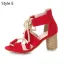 Fashion Yellow Street Wear Beach Womens Sandals 2020 Ankle Strap 7 cm Thick Heels Open / Peep Toe Sandals