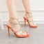 Sexy Gold Rave Club Rivet Womens Sandals 2020 T-Strap 10 cm Stiletto Heels Open / Peep Toe Sandals