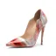 Mote Multi-Farger Fest Pumps 2020 Patent Lær 12 cm Stiletthæler Spisse Pumps