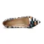 Schöne Multifarben Strassenmode Pumps 2020 Gestreift Gekritzel 12 cm Stilettos Spitzschuh Pumps