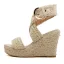 Roman Brown Street Wear Braid Womens Sandals 2020 Ankle Strap 10 cm Wedges Open / Peep Toe Sandals