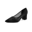Modest / Simple Beige Casual Pumps 2020 6 cm Thick Heels Pointed Toe Pumps