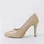 Schlicht Beige Büro OL Pumps 2020 Lackleder 12 cm Stilettos Spitzschuh Pumps