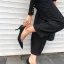 Schlicht Schwarz Strassenmode Wildleder Pumps 2020 8 cm Stilettos Spitzschuh Pumps