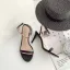 Sexy Black Summer Street Wear Womens Sandals 2020 Ankle Strap 9 cm Stiletto Heels Open / Peep Toe Sandals