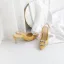 Chic / Beautiful Yellow Bridesmaid Slingbacks Womens Sandals 2020 Suede Rhinestone 10 cm Stiletto Heels Pointed Toe Sandals