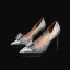 Charmant Ivory / Creme Schmetterling Brautschuhe 2020 Leder Strass 8 cm Stilettos Spitzschuh Hochzeit Pumps