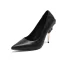 Chic / Belle Noire Bureau OL Escarpins 2020 Cuir 10 cm Talons Aiguilles À Bout Pointu Escarpins