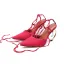 Chic / Beautiful Red Street Wear Womens Sandals 2020 Amazing / Unique Stiletto Heels 10 cm Ankle Strap Pointed Toe Sandals