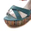 Bohemia Orange Street Wear Summer Womens Sandals 2020 Beading 9 cm Wedges Open / Peep Toe Sandals