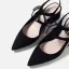 Schlicht Sommer Slingpumps Schwarz Freizeit Wildleder Sandalen Damen 2020 5 cm Thick Heels Peeptoes Sandaletten
