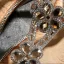Bohême Noire Plage Sandales Femme 2020 Faux Diamant Plate Peep Toes / Bout Ouvert Sandales