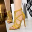 Roman Sexy Black Rave Club Suede Womens Sandals 2020 11 cm Stiletto Heels Open / Peep Toe Sandals
