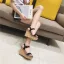 Chic / Beautiful Clover Green Street Wear Suede Womens Sandals 2020 9 cm Wedges Open / Peep Toe Sandals