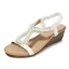 Mode Été Perle Rose Désinvolte Sandales Femme 2020 Perle Faux Diamant 4 cm Compensées Peep Toes / Bout Ouvert Sandales