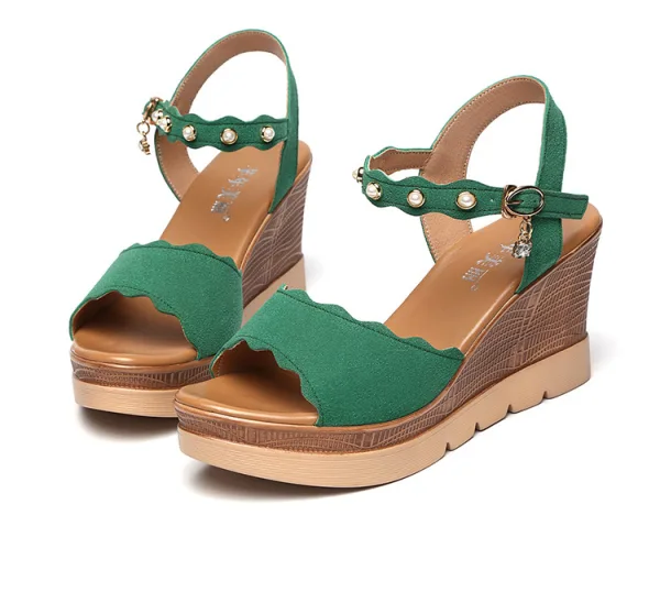 Chic / Beautiful Black Street Wear Womens Sandals 2020 Rhinestone 8 cm Wedges Platform Open / Peep Toe Sandals