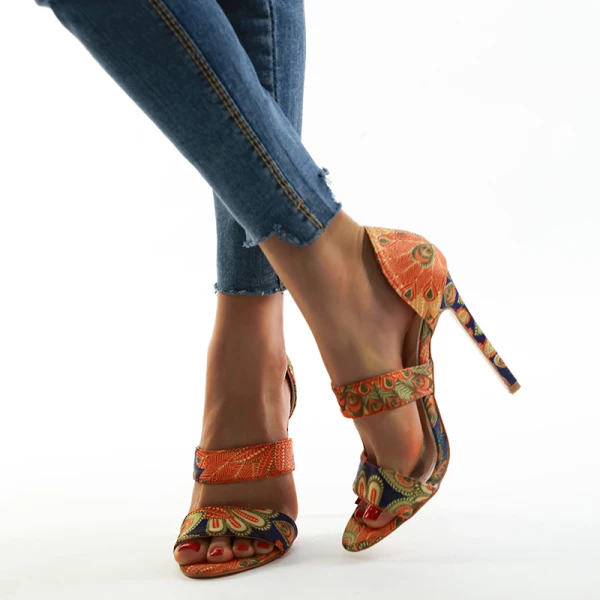 Modest / Simple Multi-Colors Casual Womens Sandals 2020 12 cm Stiletto Heels Open / Peep Toe Sandals