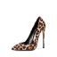 Mode Tan Afton Leopardmönstrad Pumps 2020 12 cm Stilettklackar Spetsiga Pumps