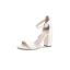 Chic / Belle Marron Vêtement de rue Sandales Femme 2020 Bride Cheville 8 cm Talons Épais Peep Toes / Bout Ouvert Sandales